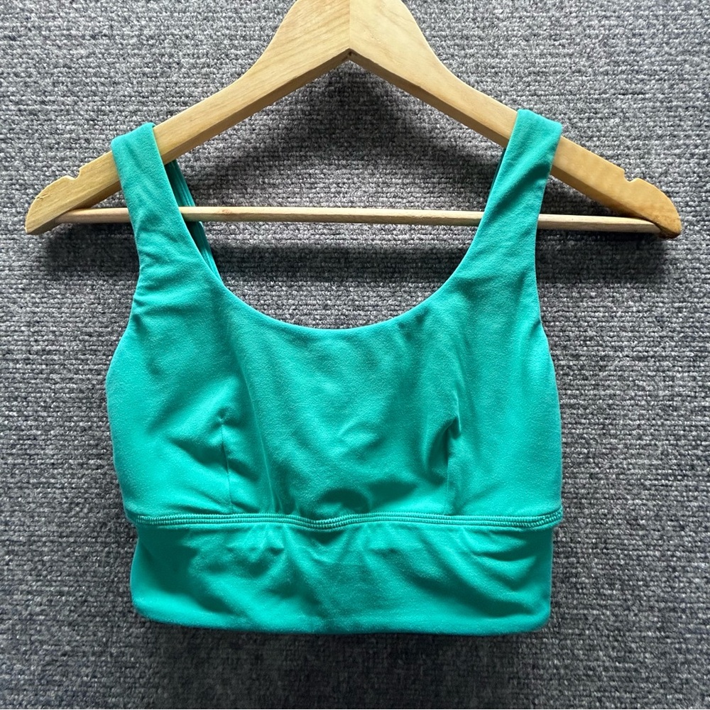 Lululemon Athletica Activewear Set Teal & Black Size 4 top Size 6 leggings - Picture 4 of 15